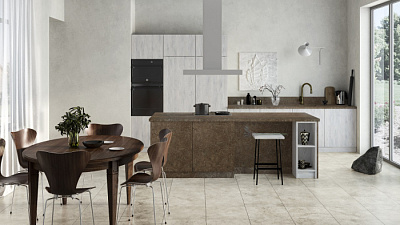 Кухня на заказ Дуб антик белый 1901